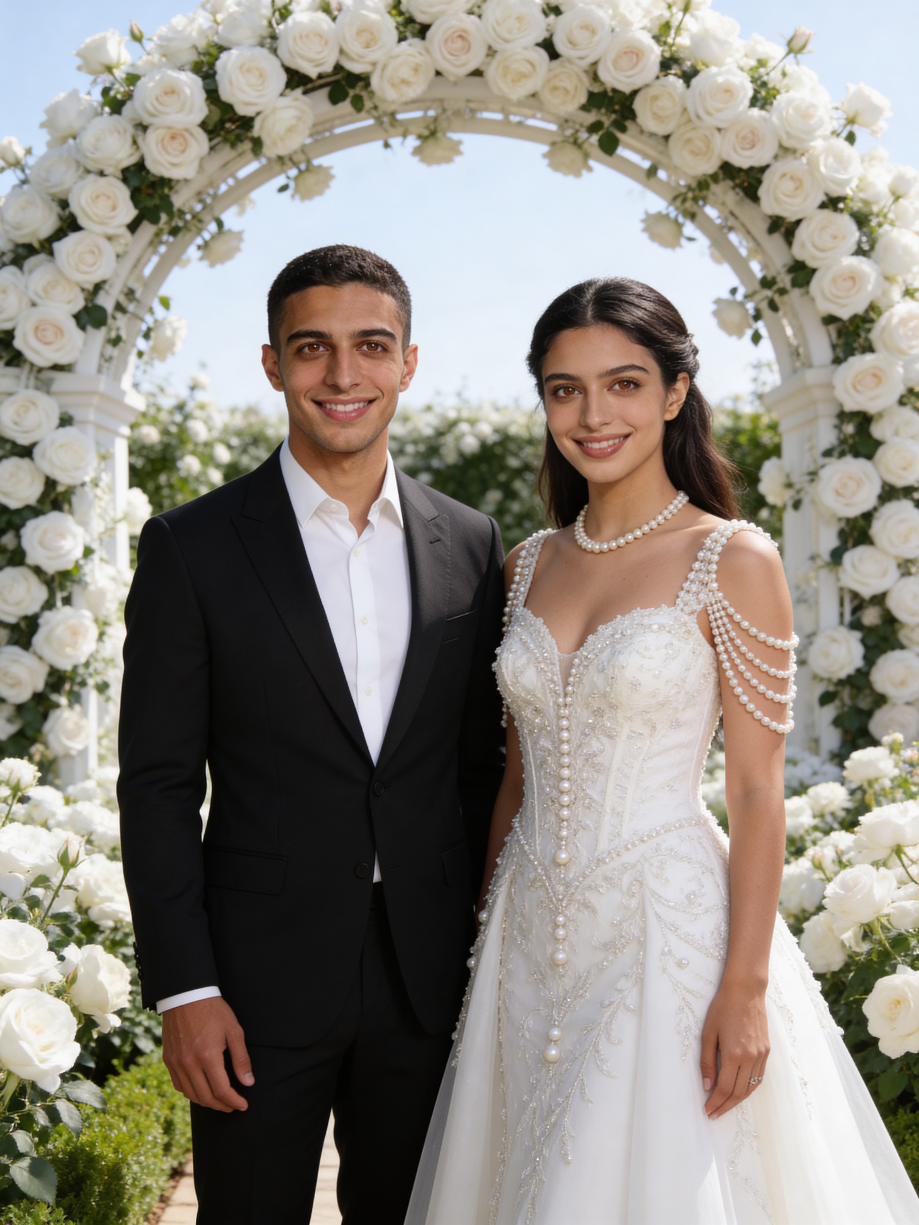 حجاب أبيض - حفل زفاف عربي