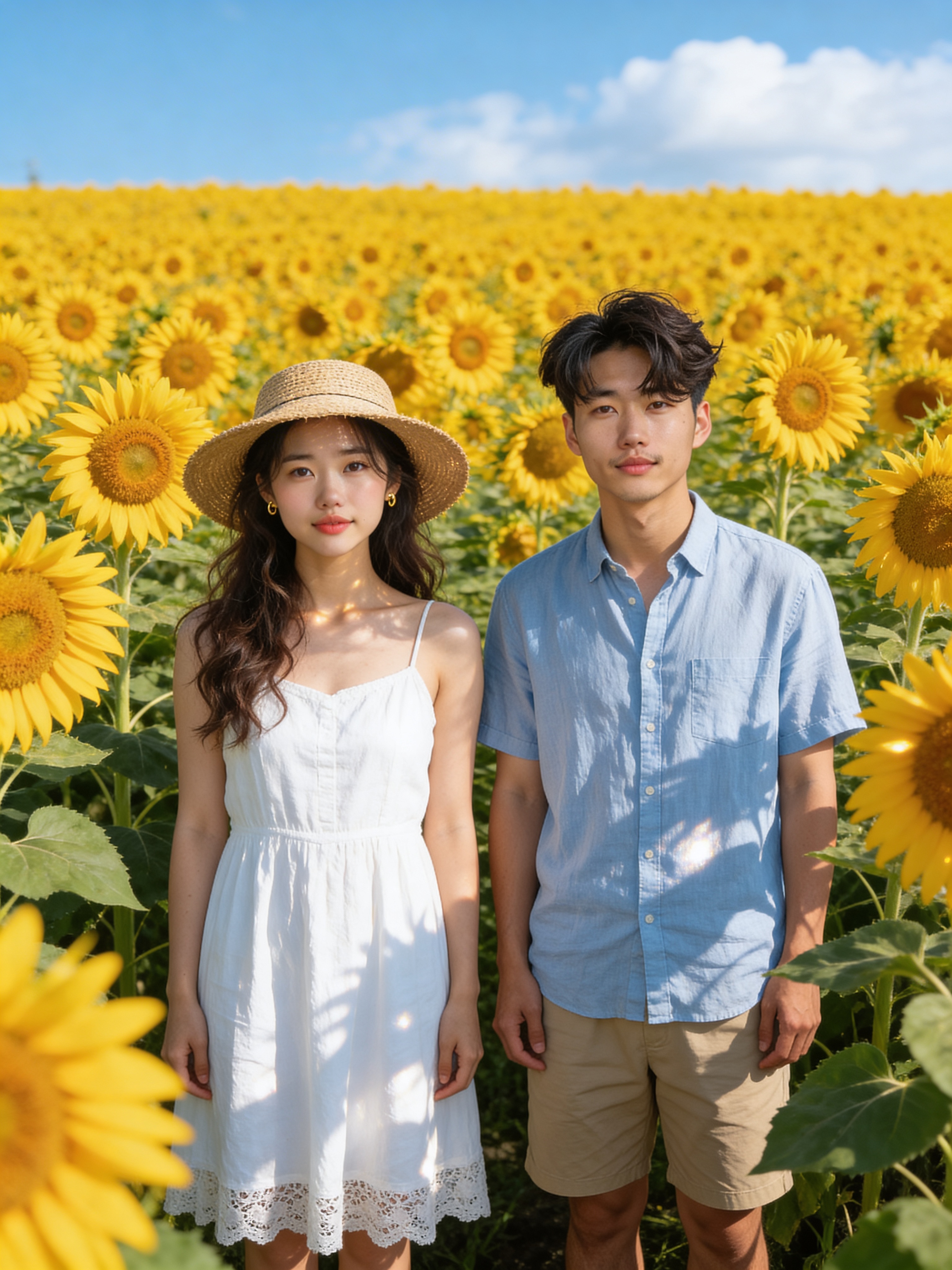 向日葵畑 - 季節フォト