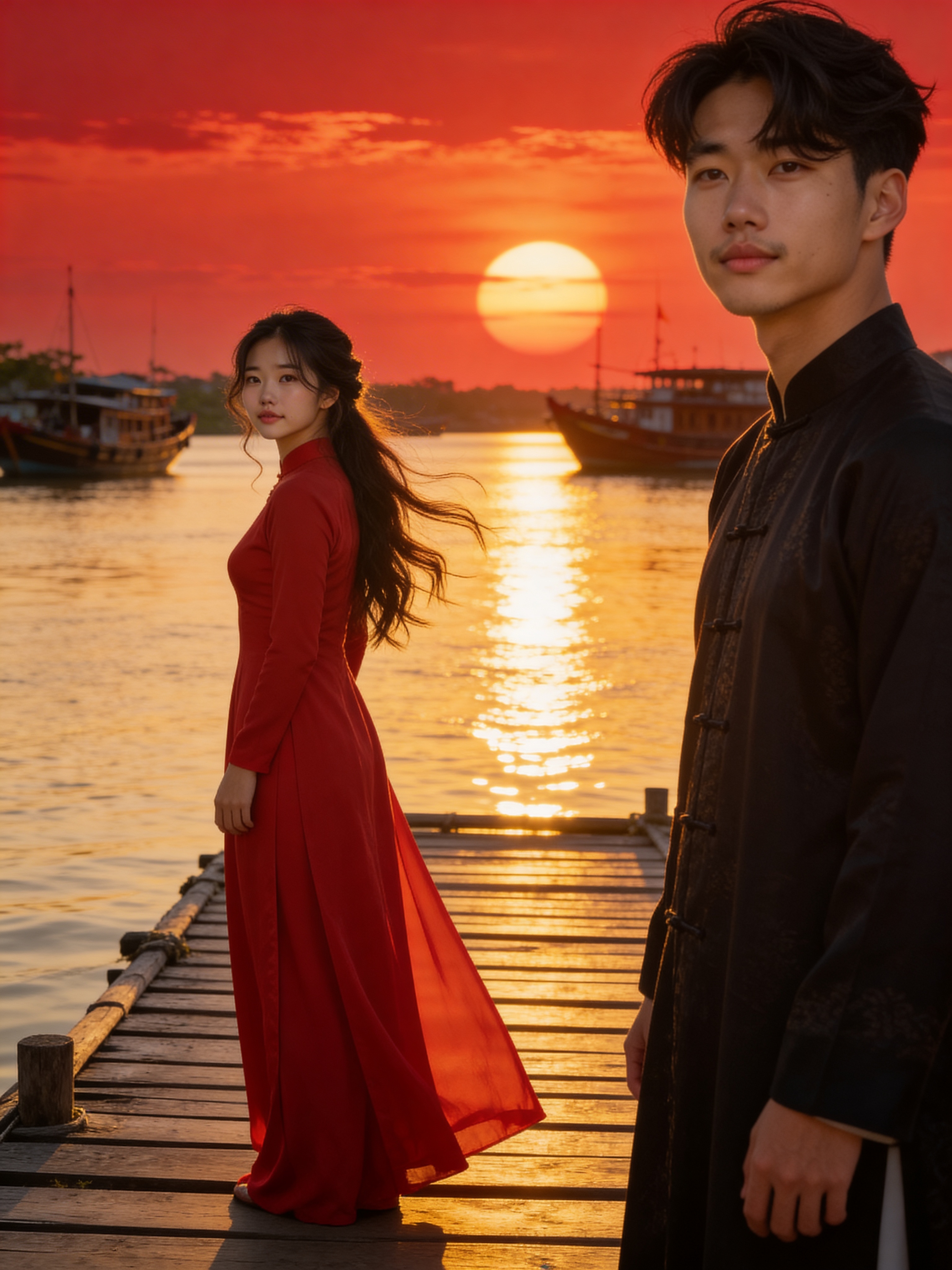 Hoàng hôn sông nước