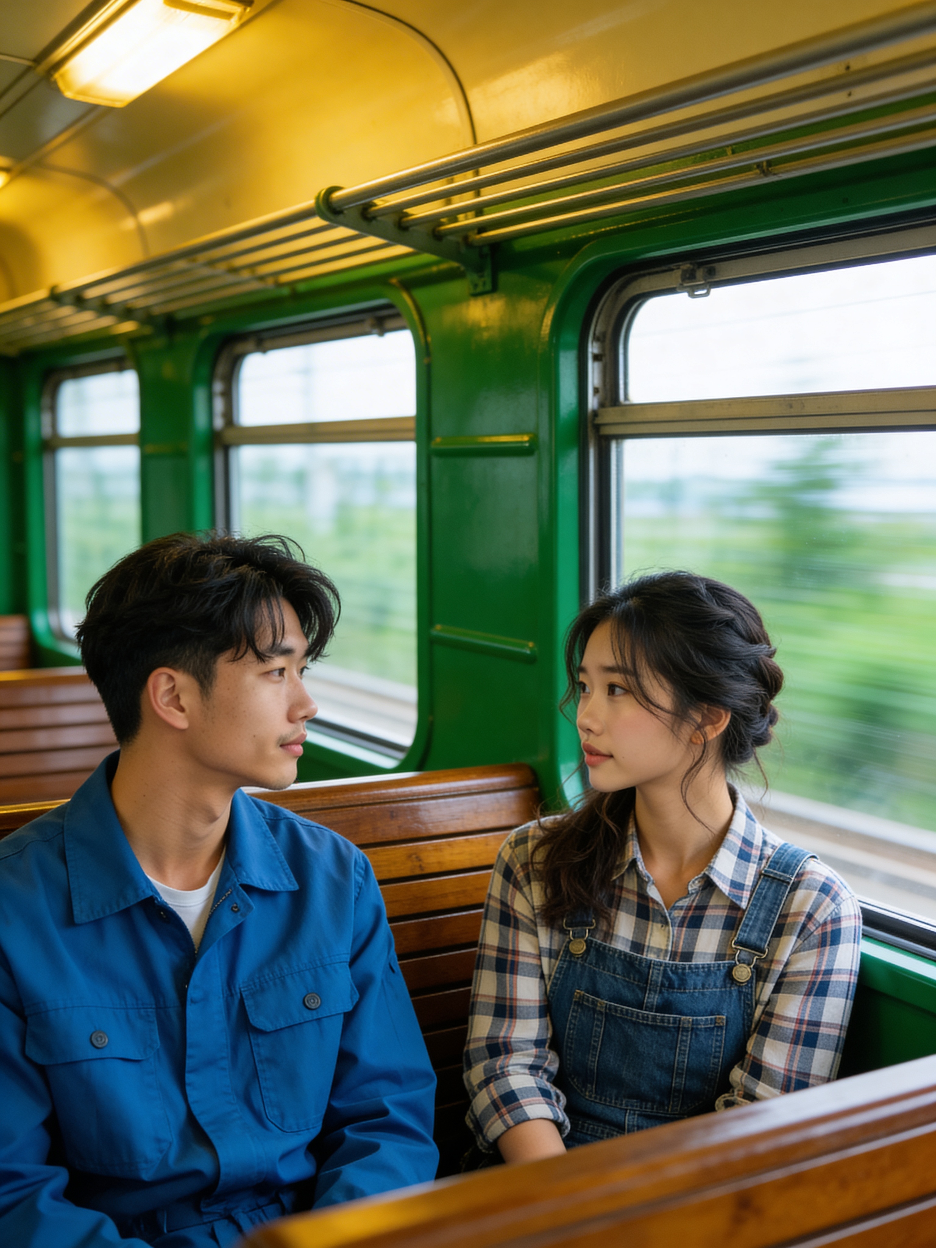 Green Train Carriage