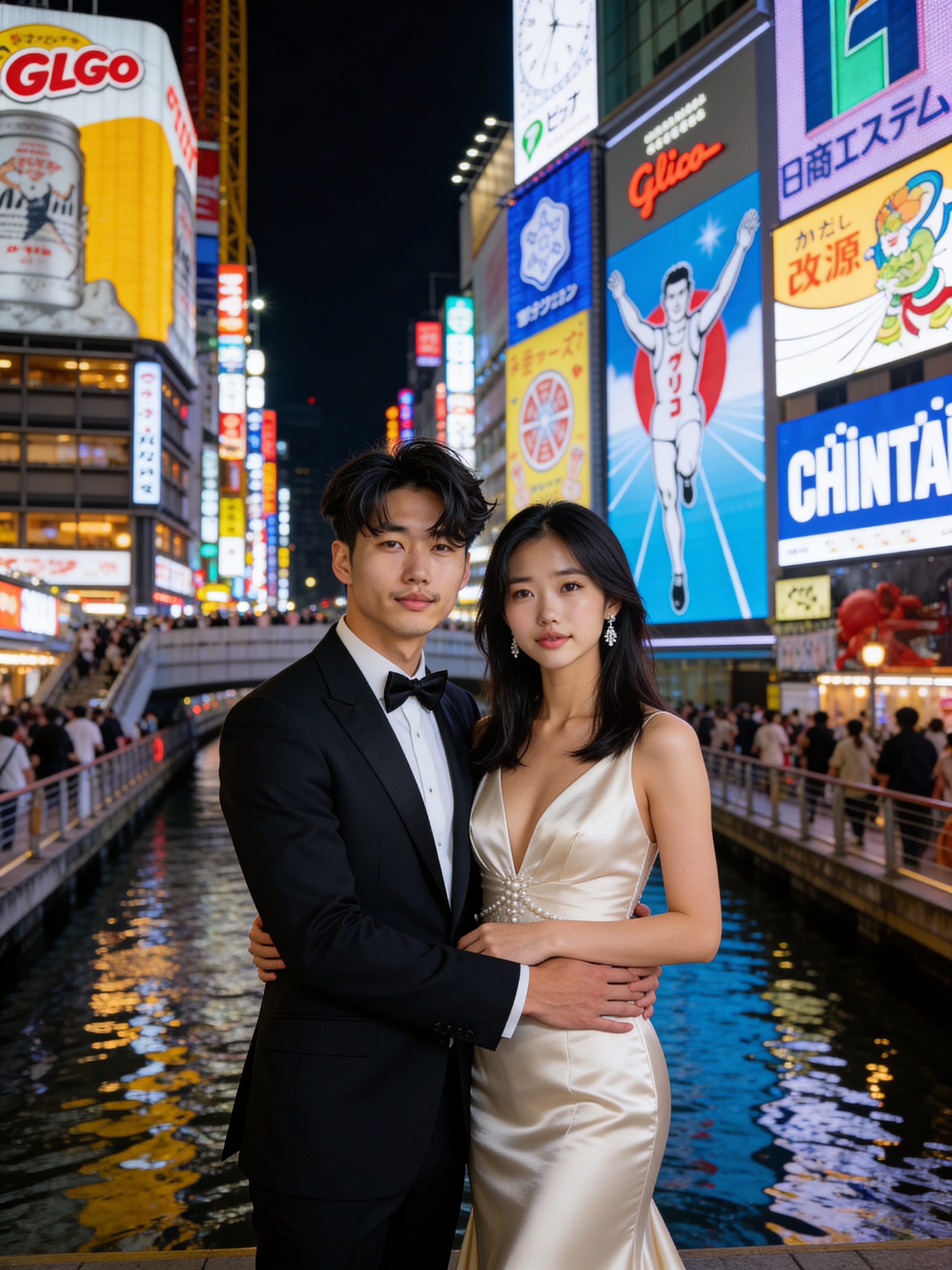 大阪心斎橋ネオン - 洋装ロケーション