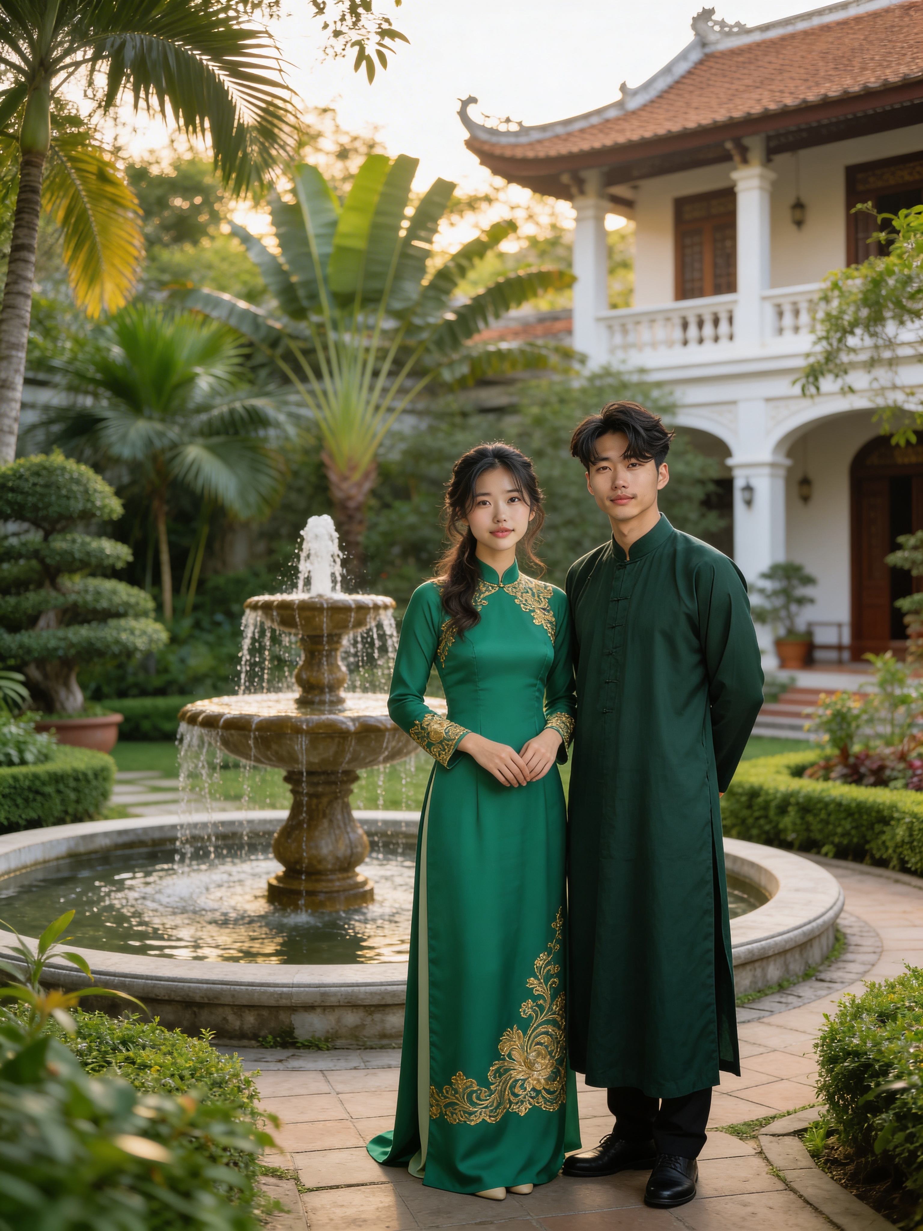 Áo dài xanh ngọc