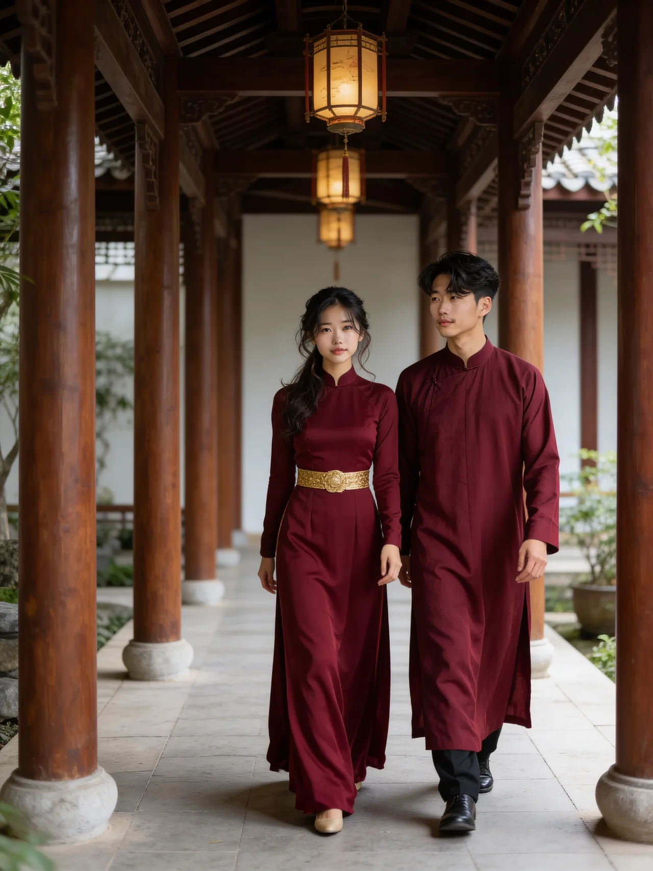 Couple Áo Dài