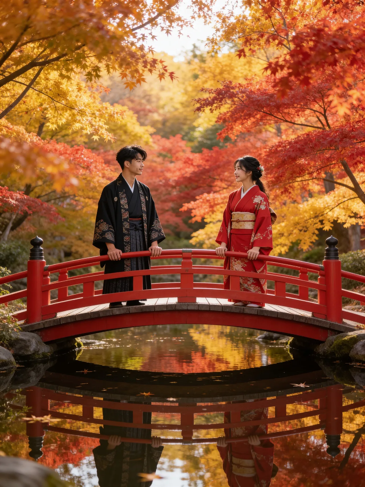 Autumn Leaves Kimono
