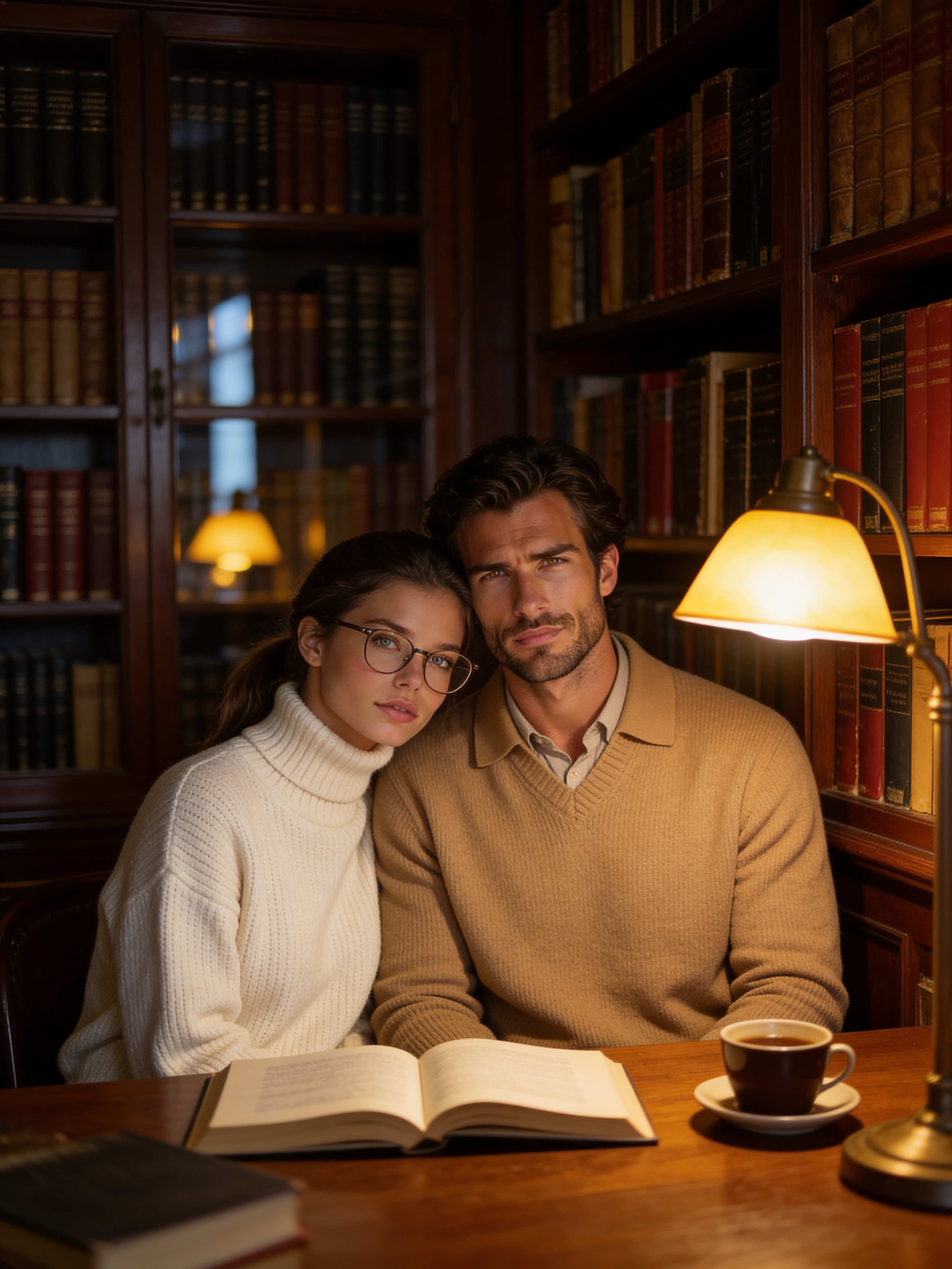 Kütüphane - Çift Portreleri