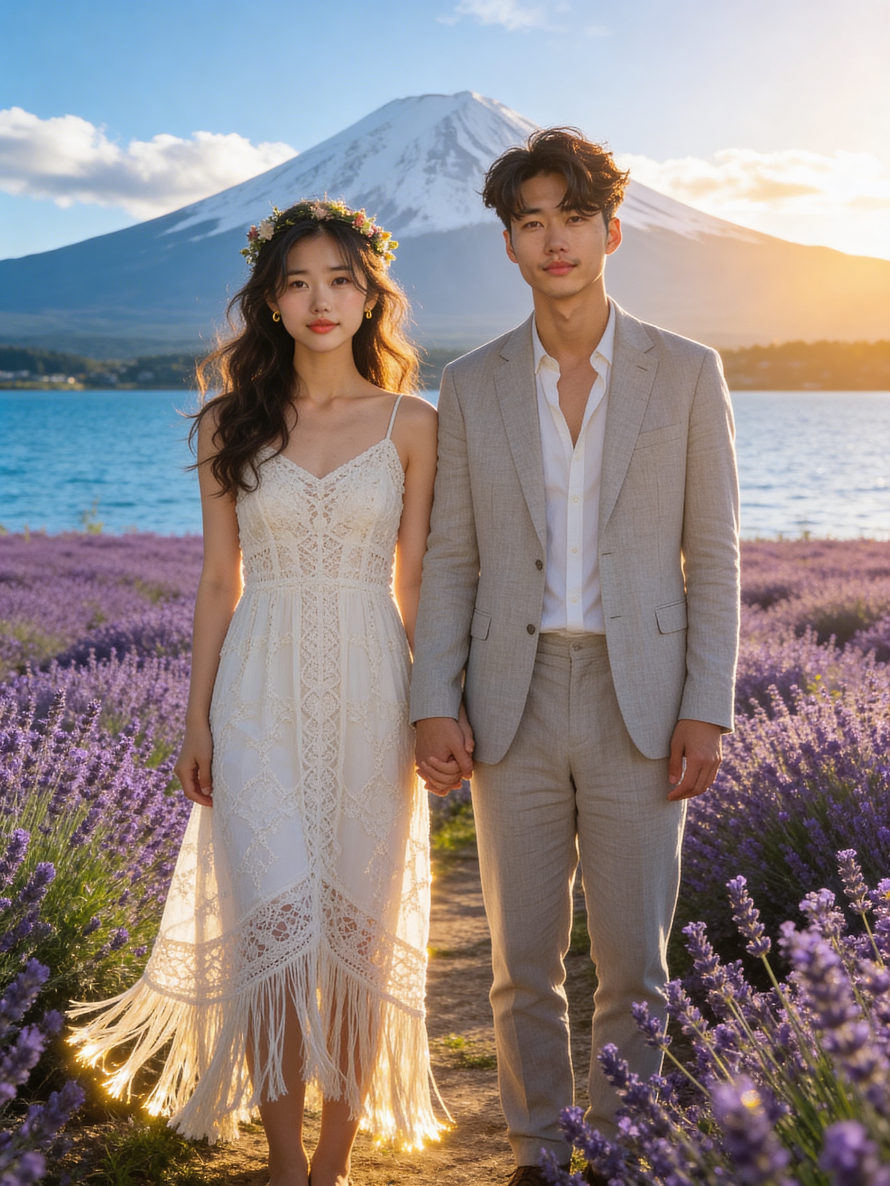 河口湖ラベンダー - 洋装ロケーション