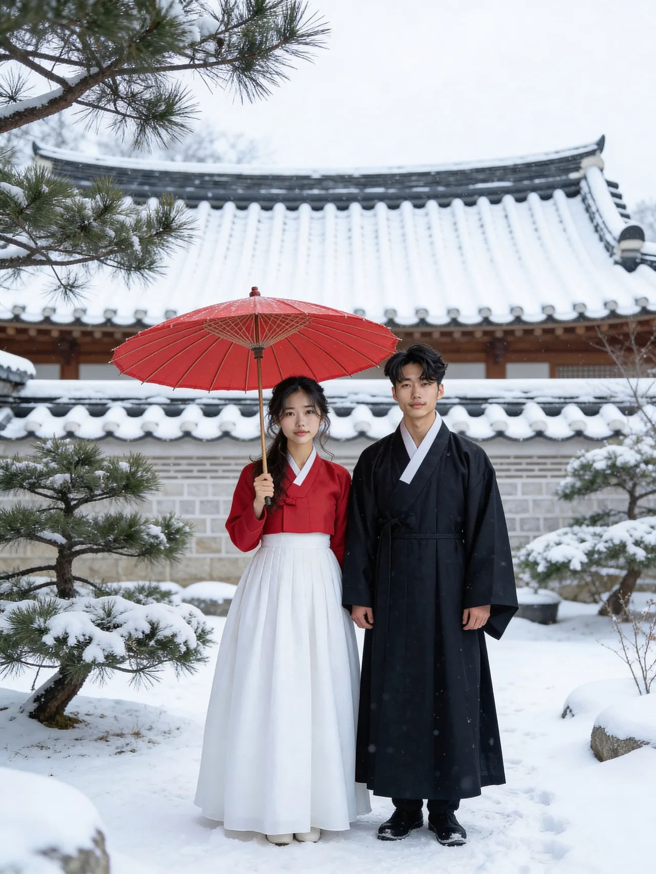 Snowy Hanbok