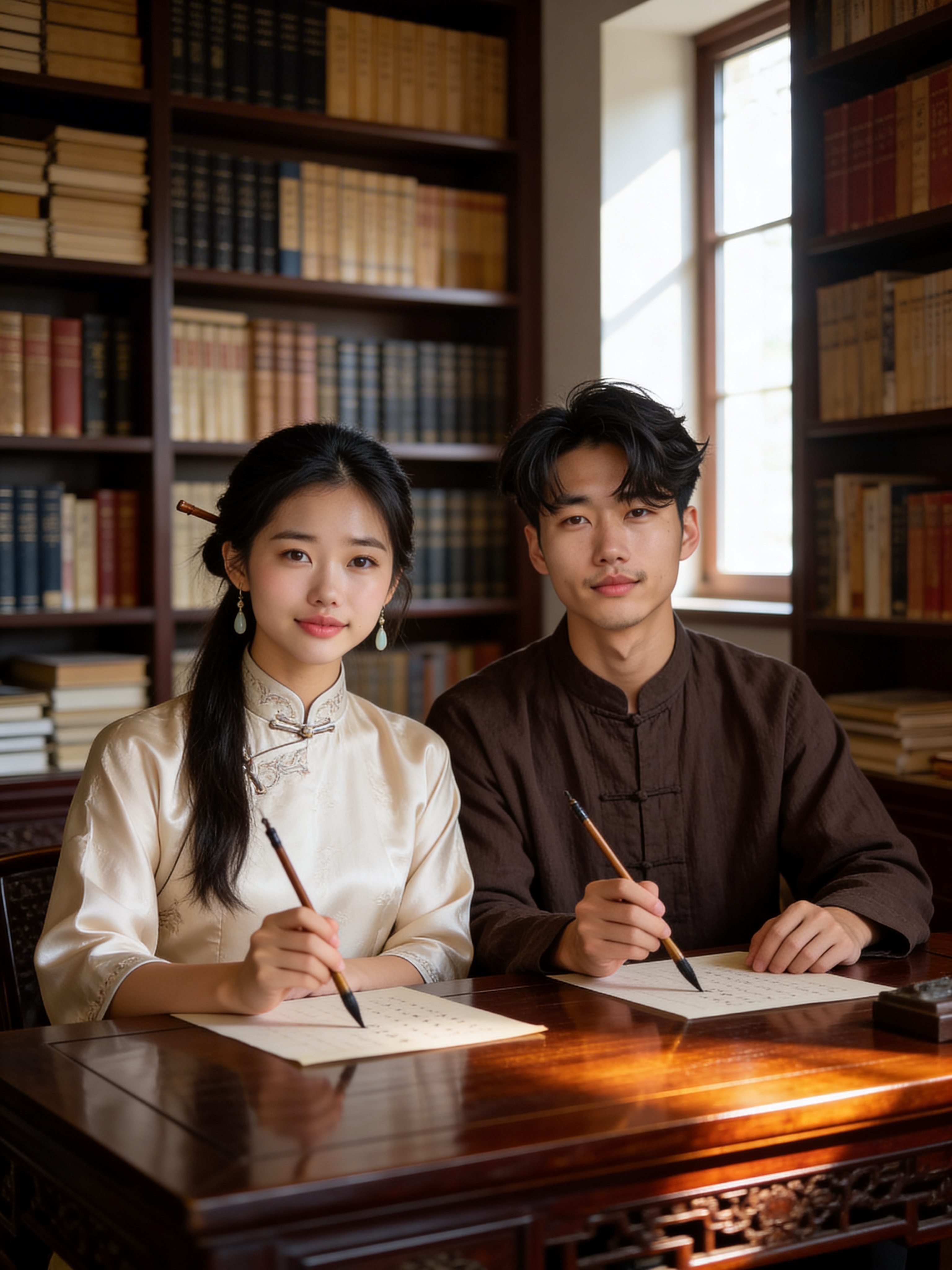 檀木书房 - 新中式