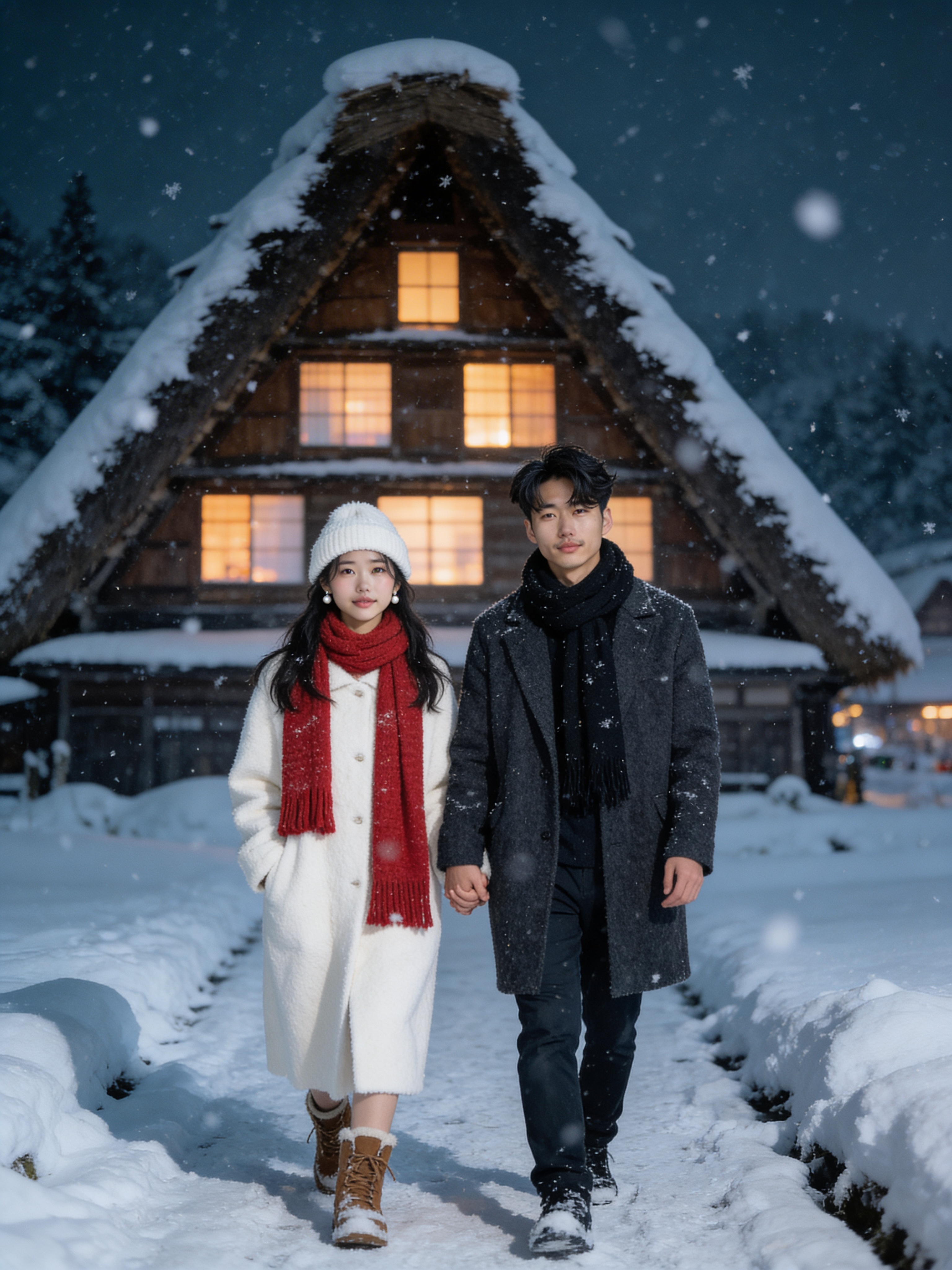 白川郷雪景色 - 季節フォト