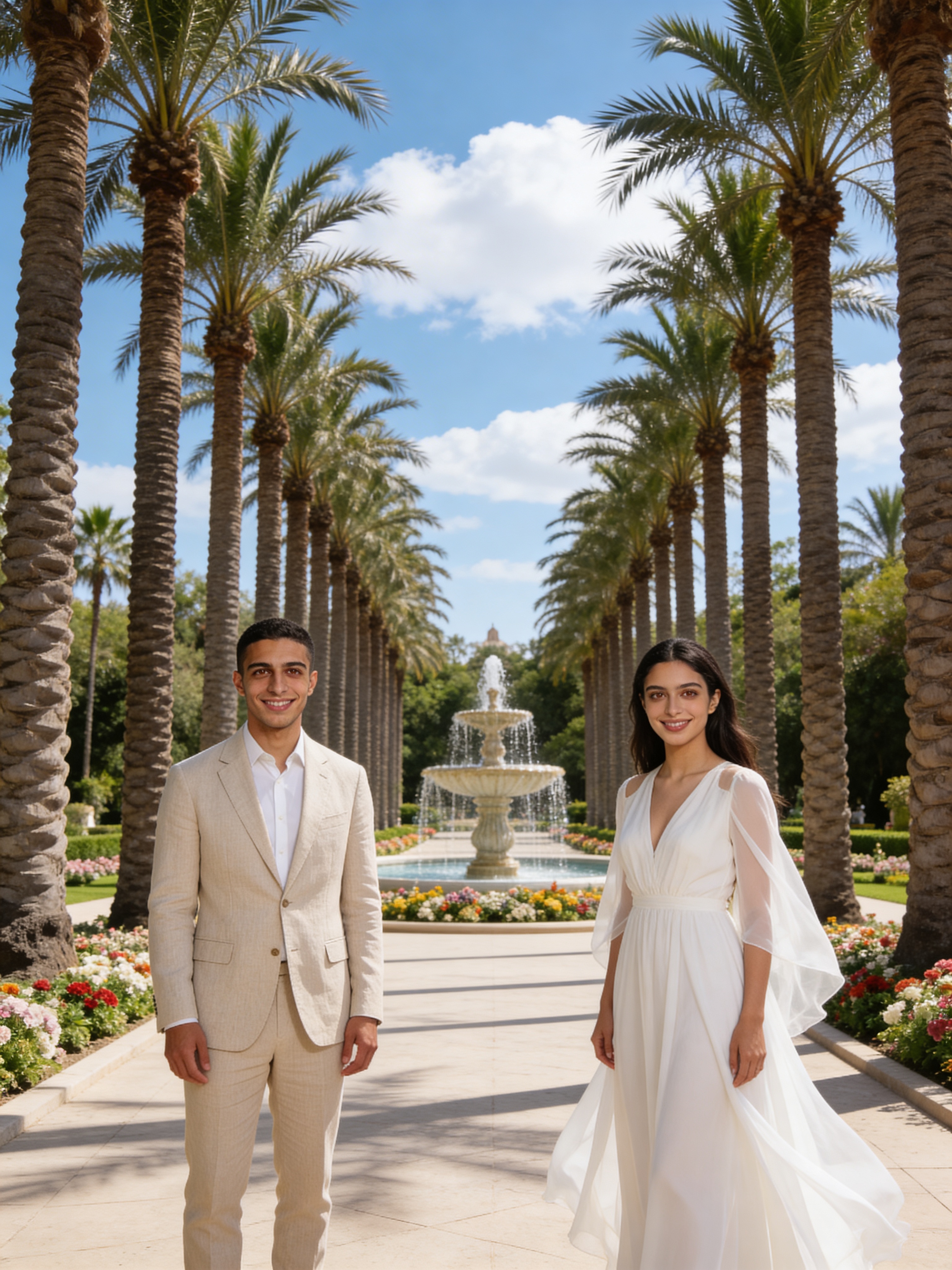 حديقة النخيل - حفل زفاف عربي