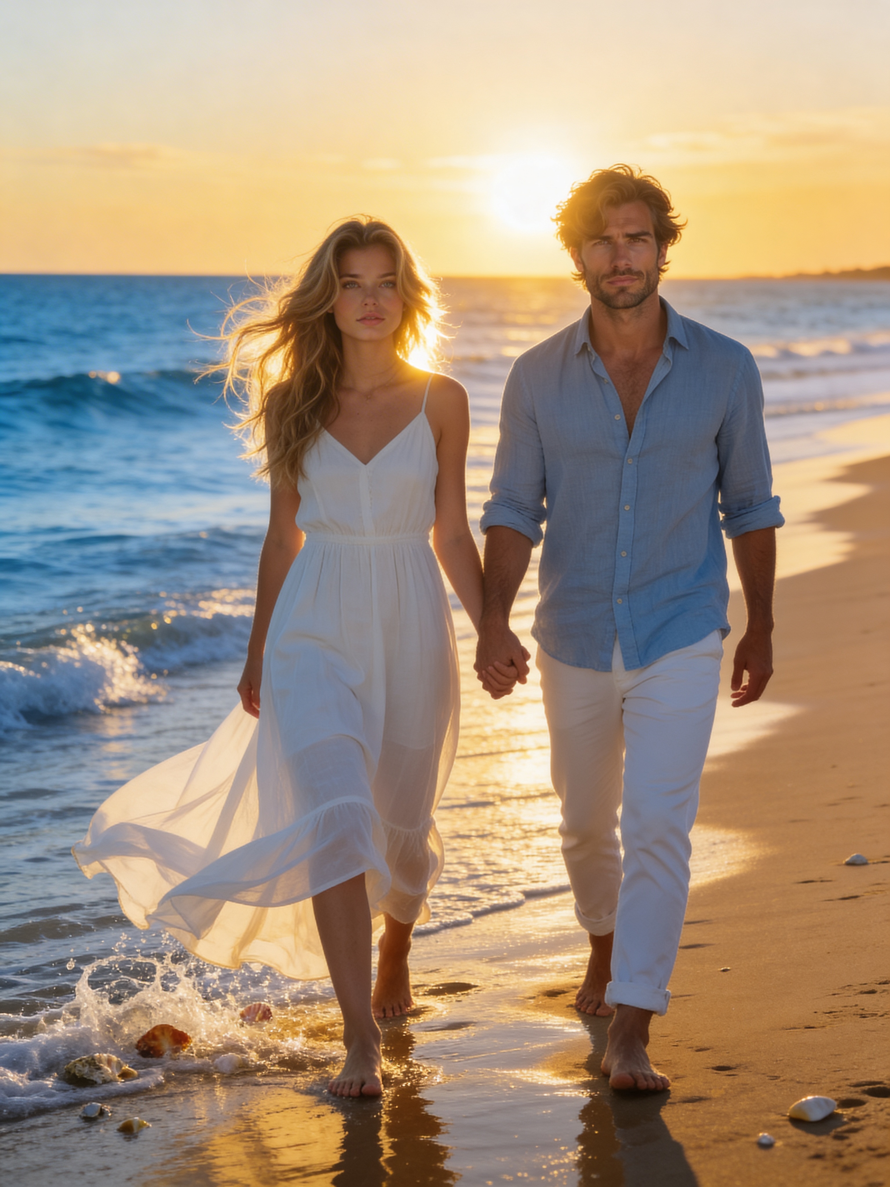 Sahil Yürüyüşü - Çift Portreleri