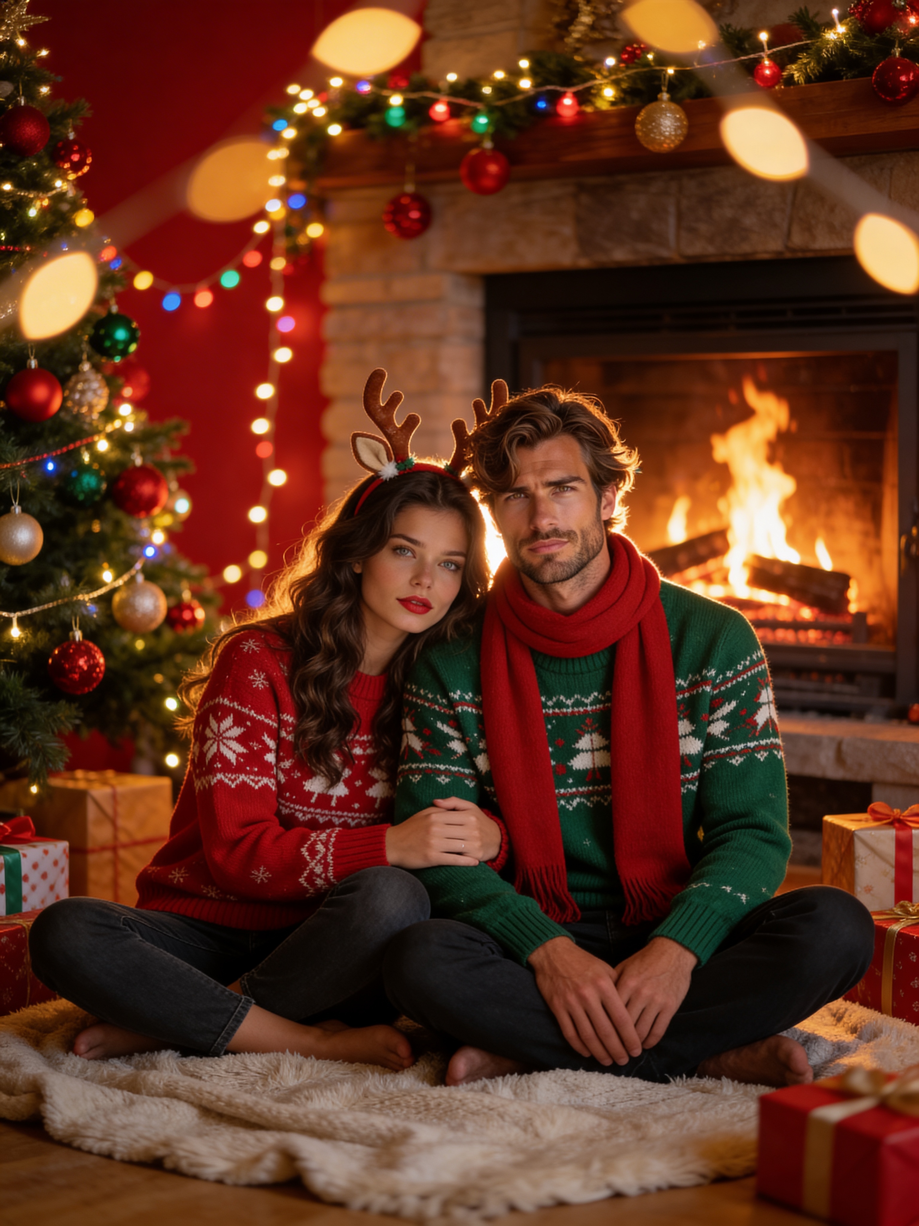 節日賀卡照 - 個模板 1