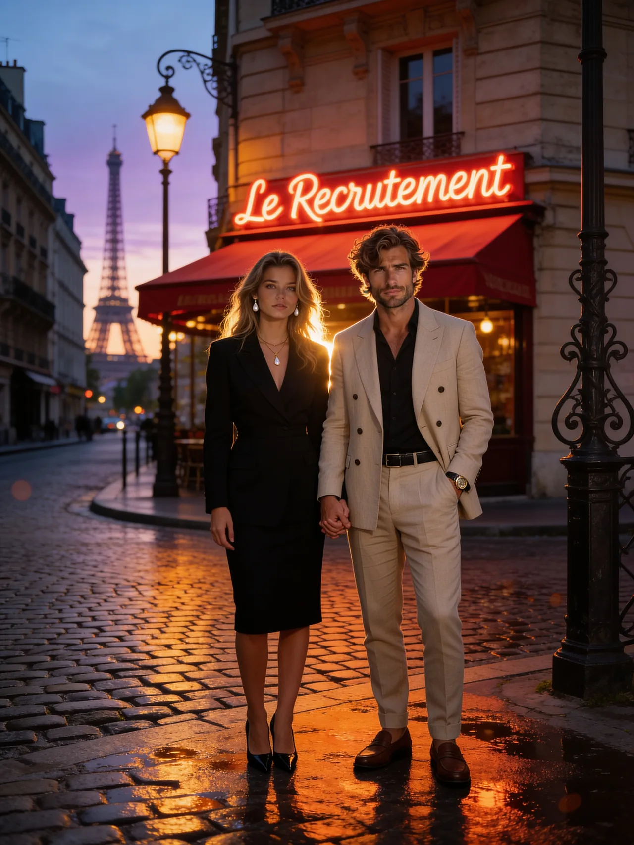 Parisian Café Street