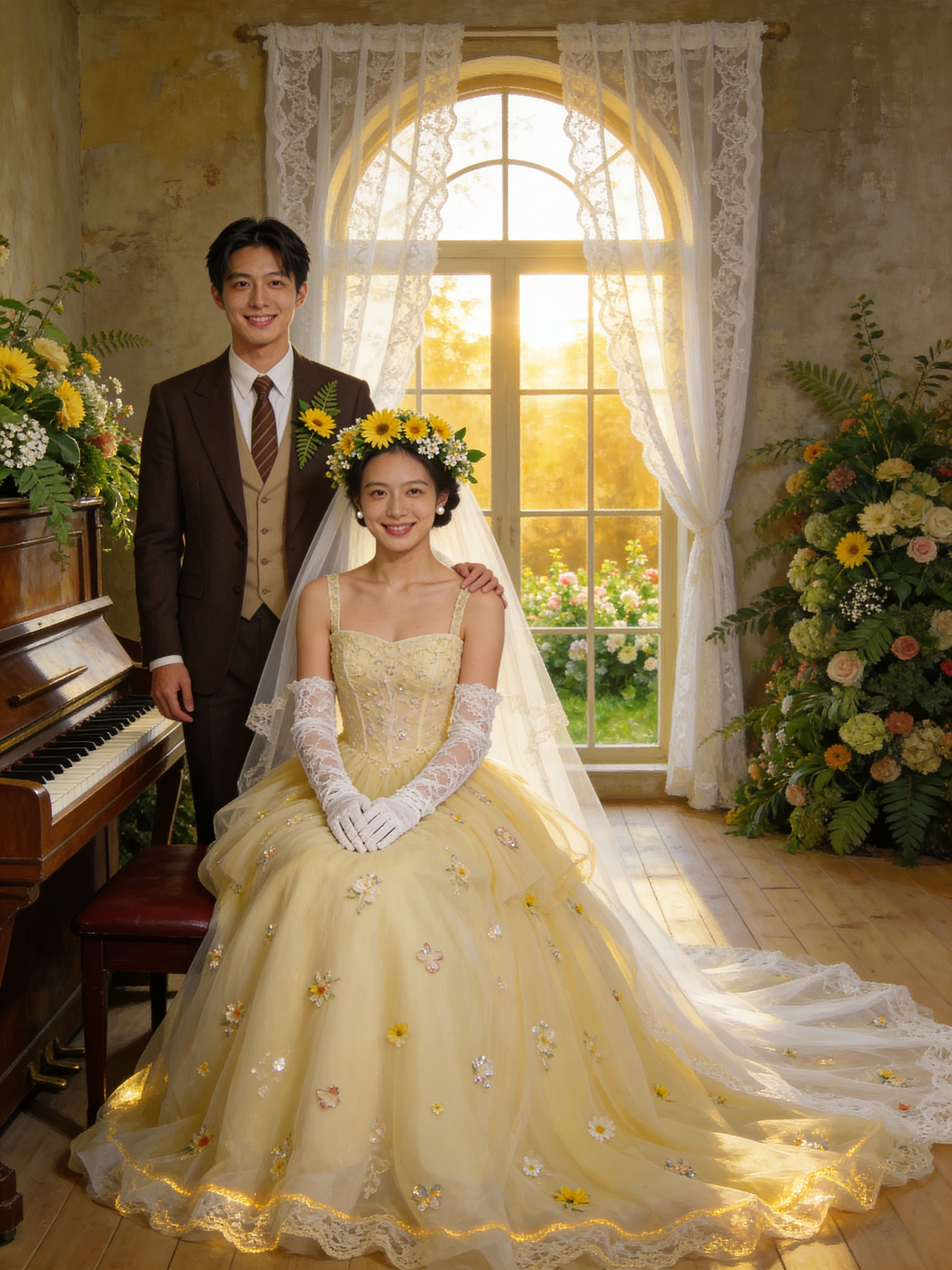Shoulder Touch by the Piano