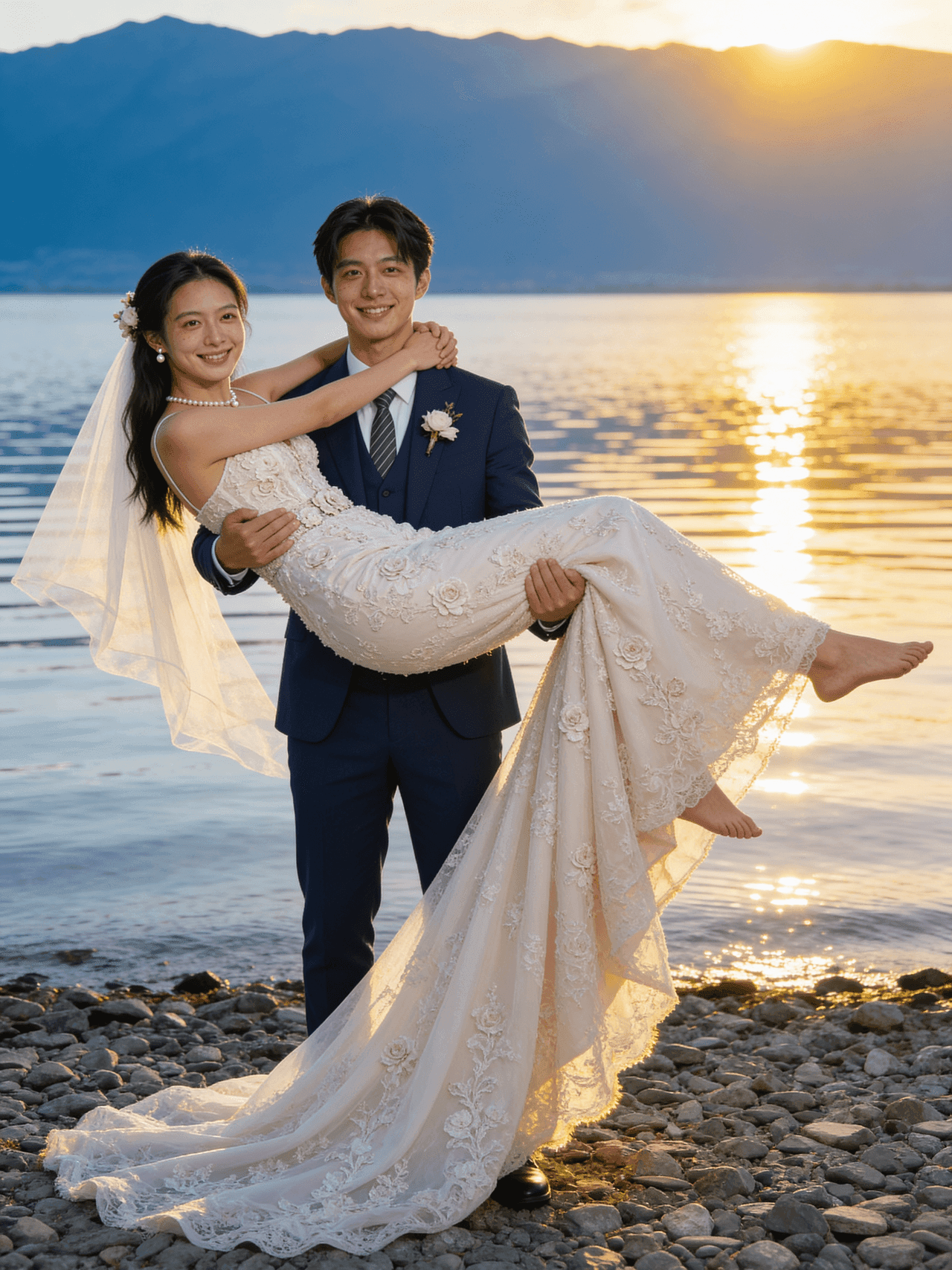 Bridal Lift on the Pebble Shore