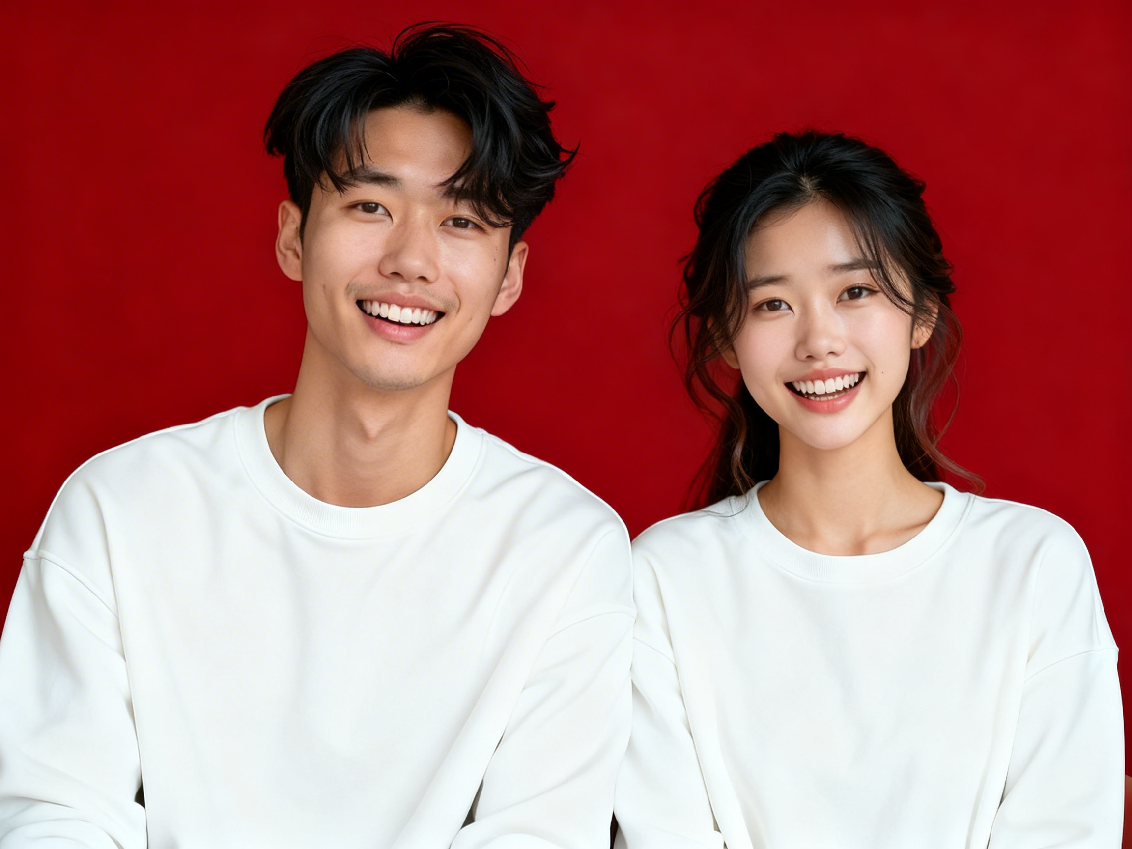 Red Bg - Couple Hoodie