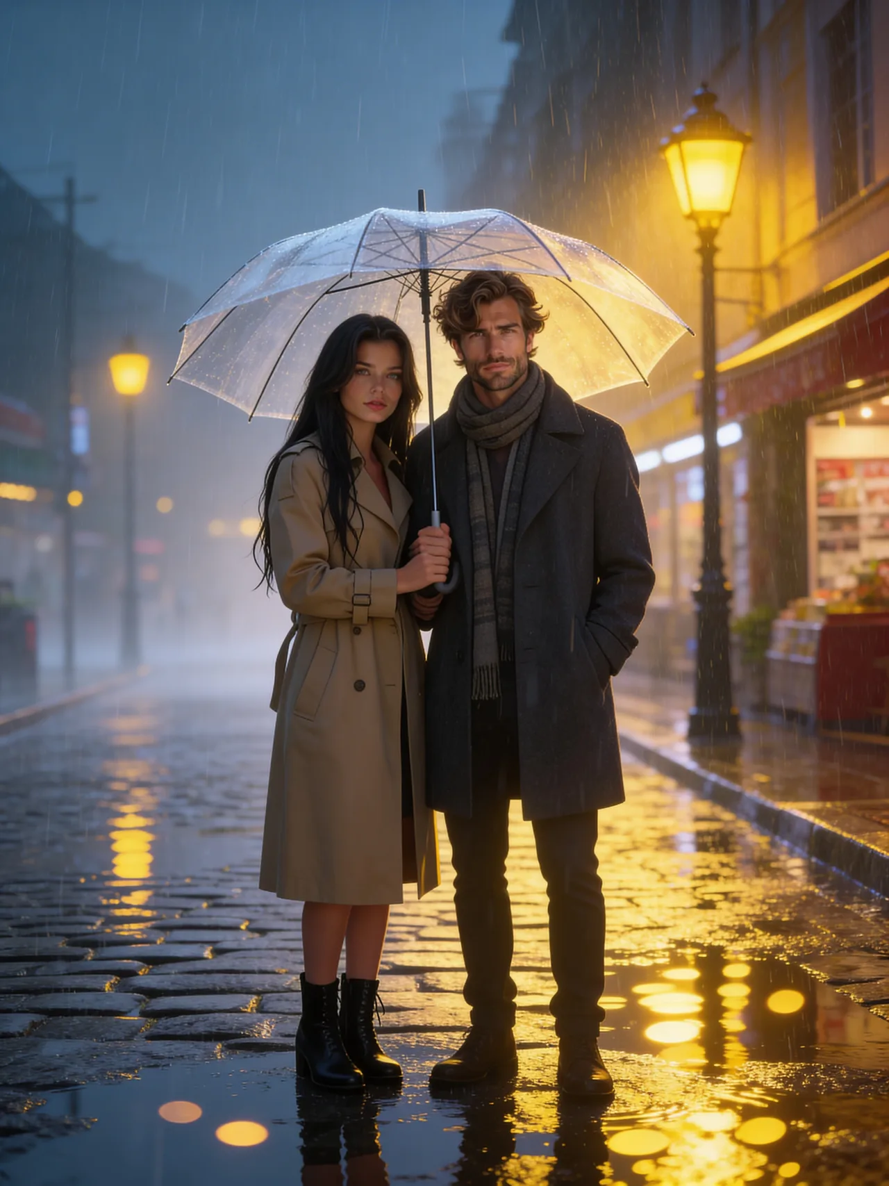 雨中漫步