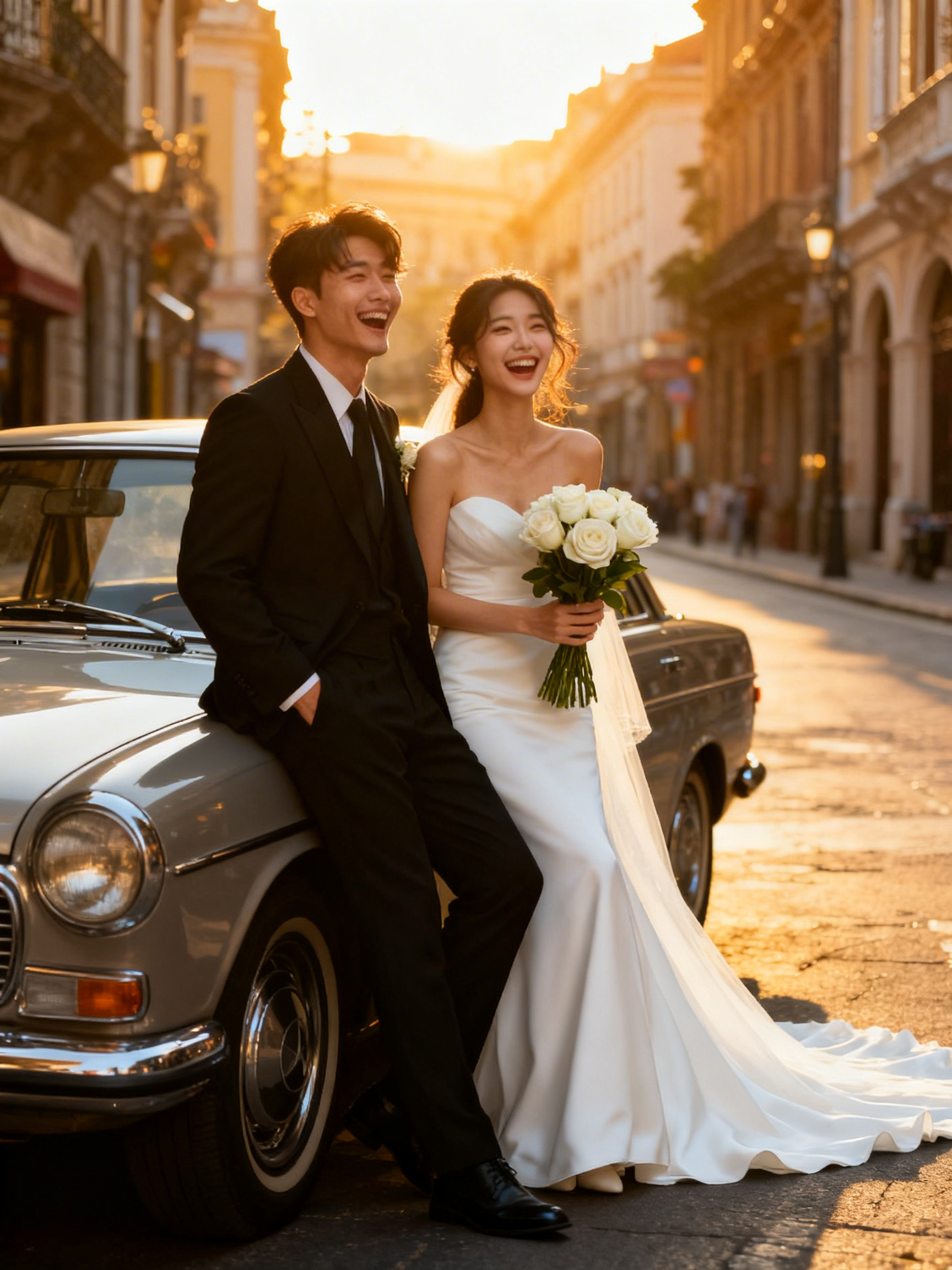 Vintage Wedding Car