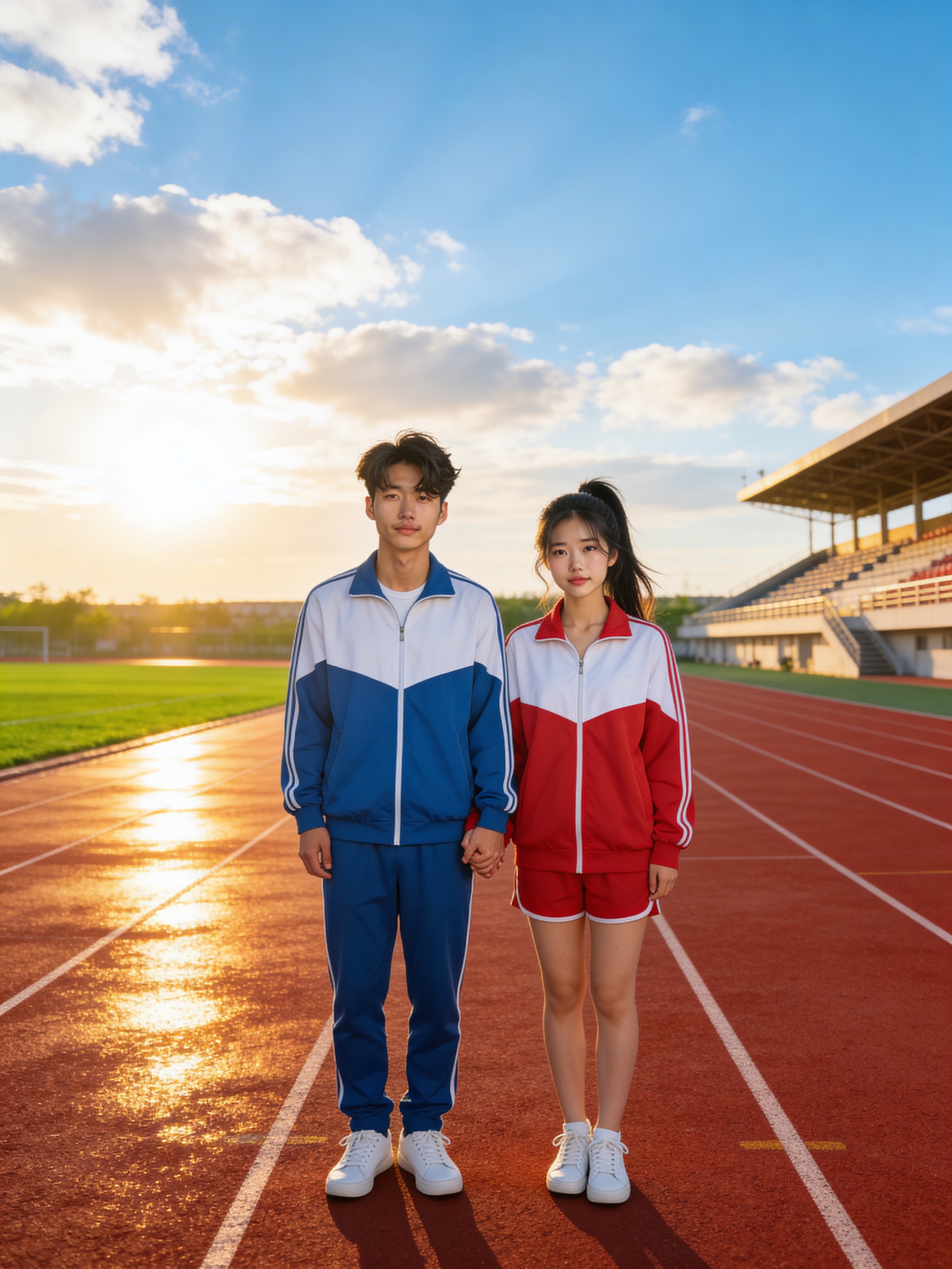 操场跑道 - 校园青春