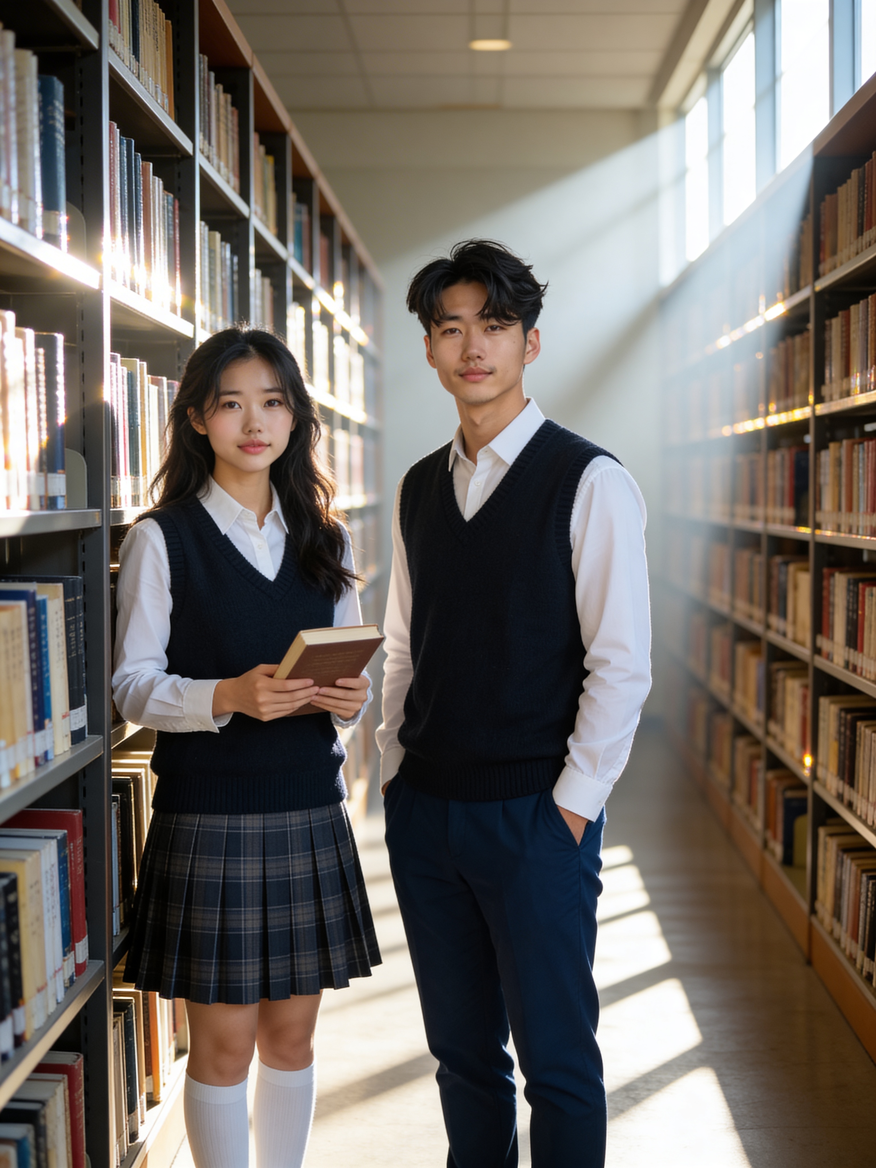 图书馆走廊 - 校园青春