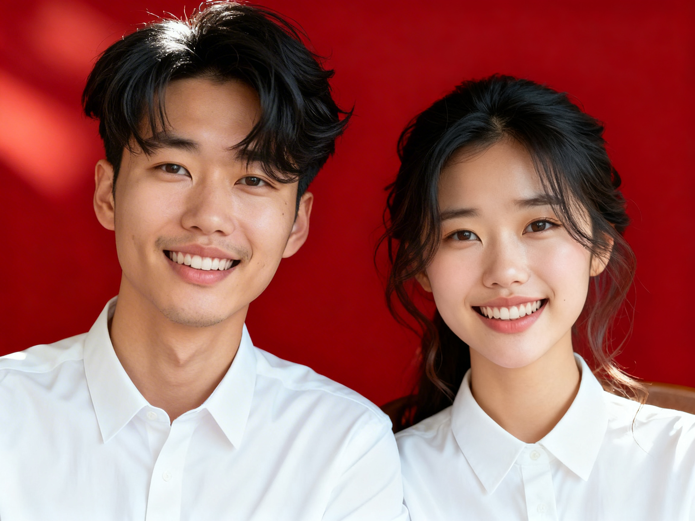 Red Bg - Warm Smiles