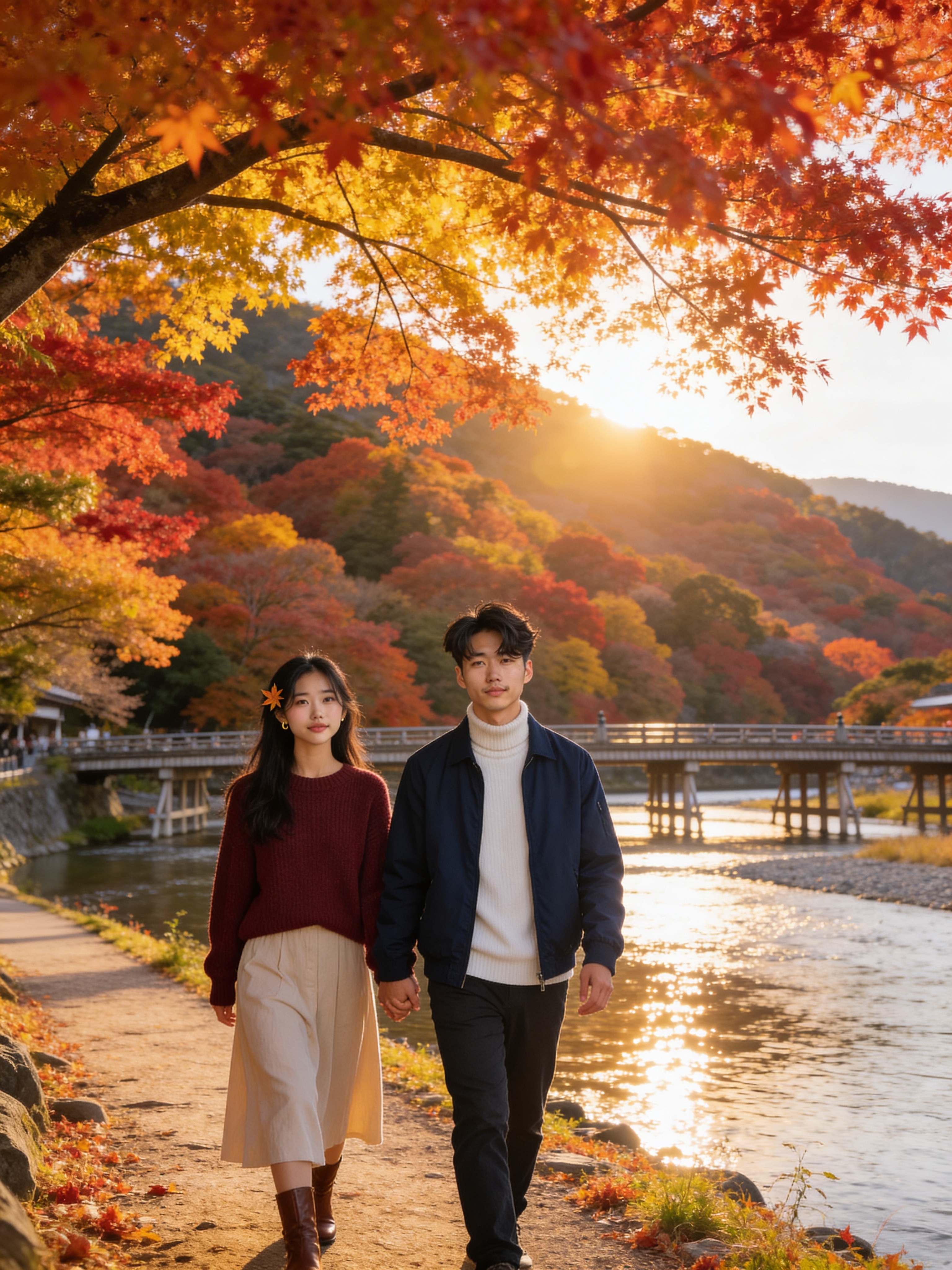 嵐山紅葉 - 季節フォト